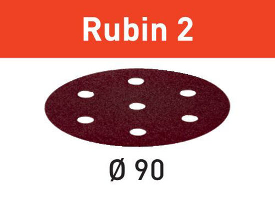 Picture of Abrasive sheet Rubin 2 STF D90/6 P60 RU2/50